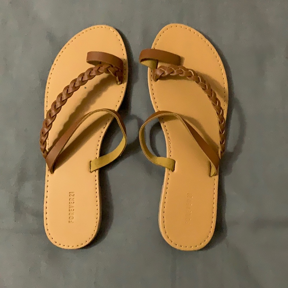 Forever 21 Tan Sandals